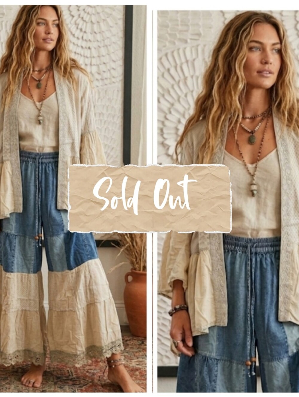 Boho Patchwork Embroidered Cardigan